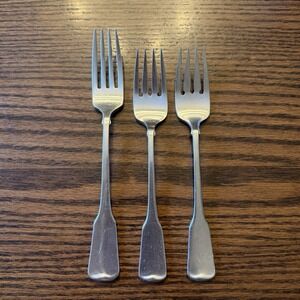Oneida Stainless Flatware AMERICAN COLONIAL Salad Forks (2) Dinner Fork (1)